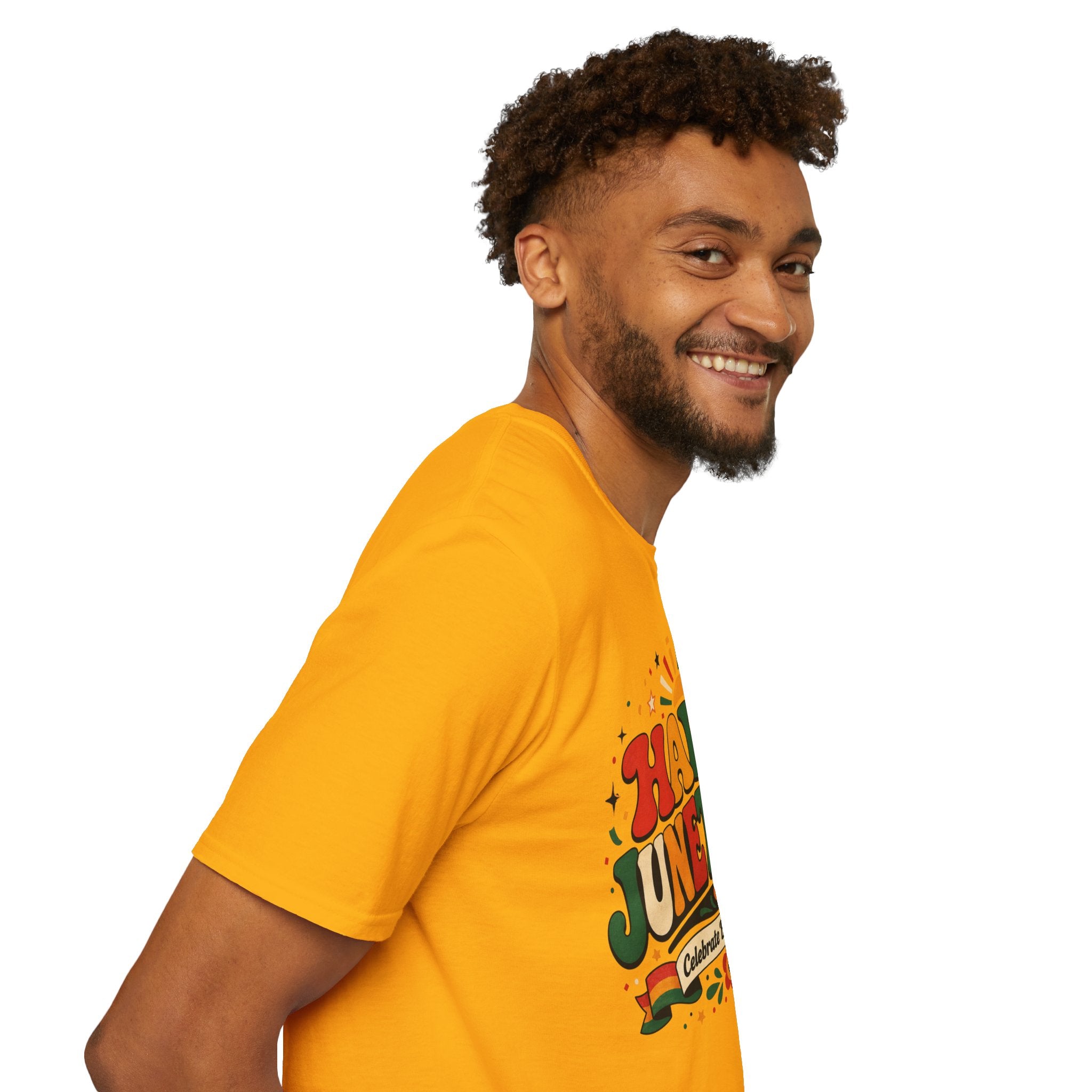 Juneteenth T-Shirt - "Happy Juneteenth" Retro Celebration Tee