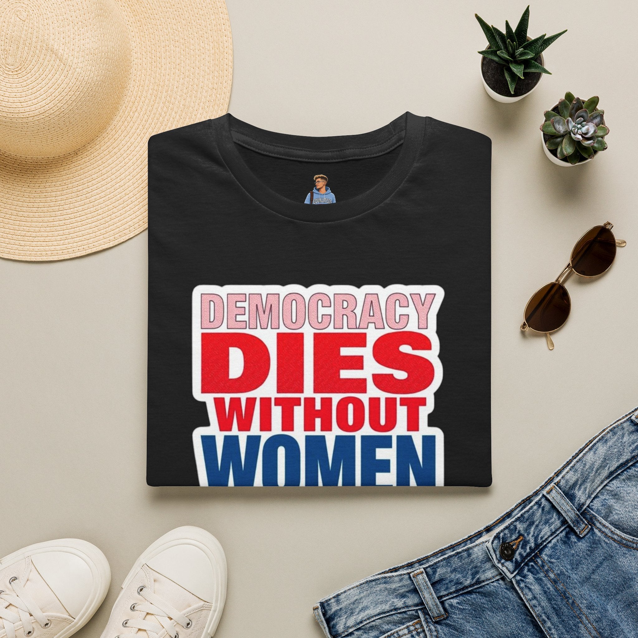 Democracy Dies Without Women Unisex Softstyle T-Shirt