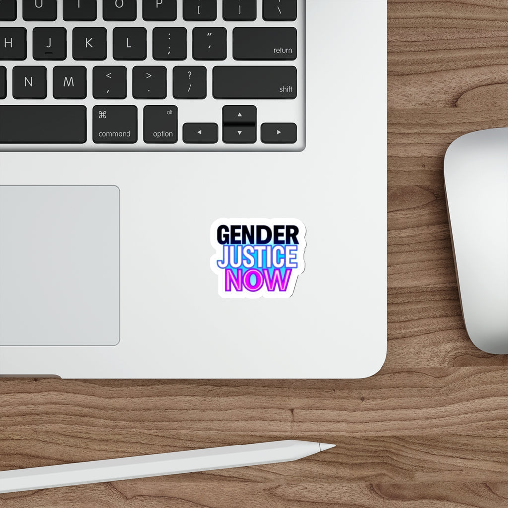 Die-Cut Stickers - GENDER JUSTICE NOW - EqualiTees.Me