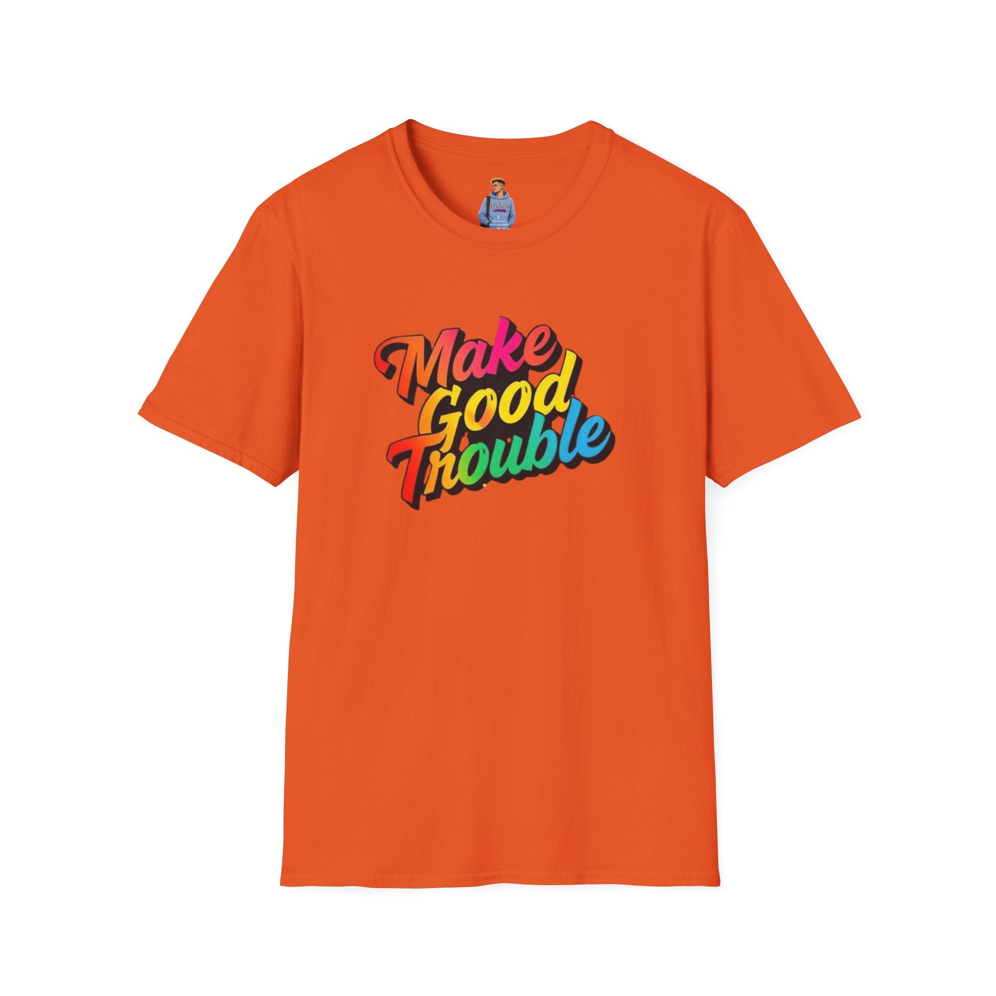 Make Good Trouble' Rainbow T-Shirt