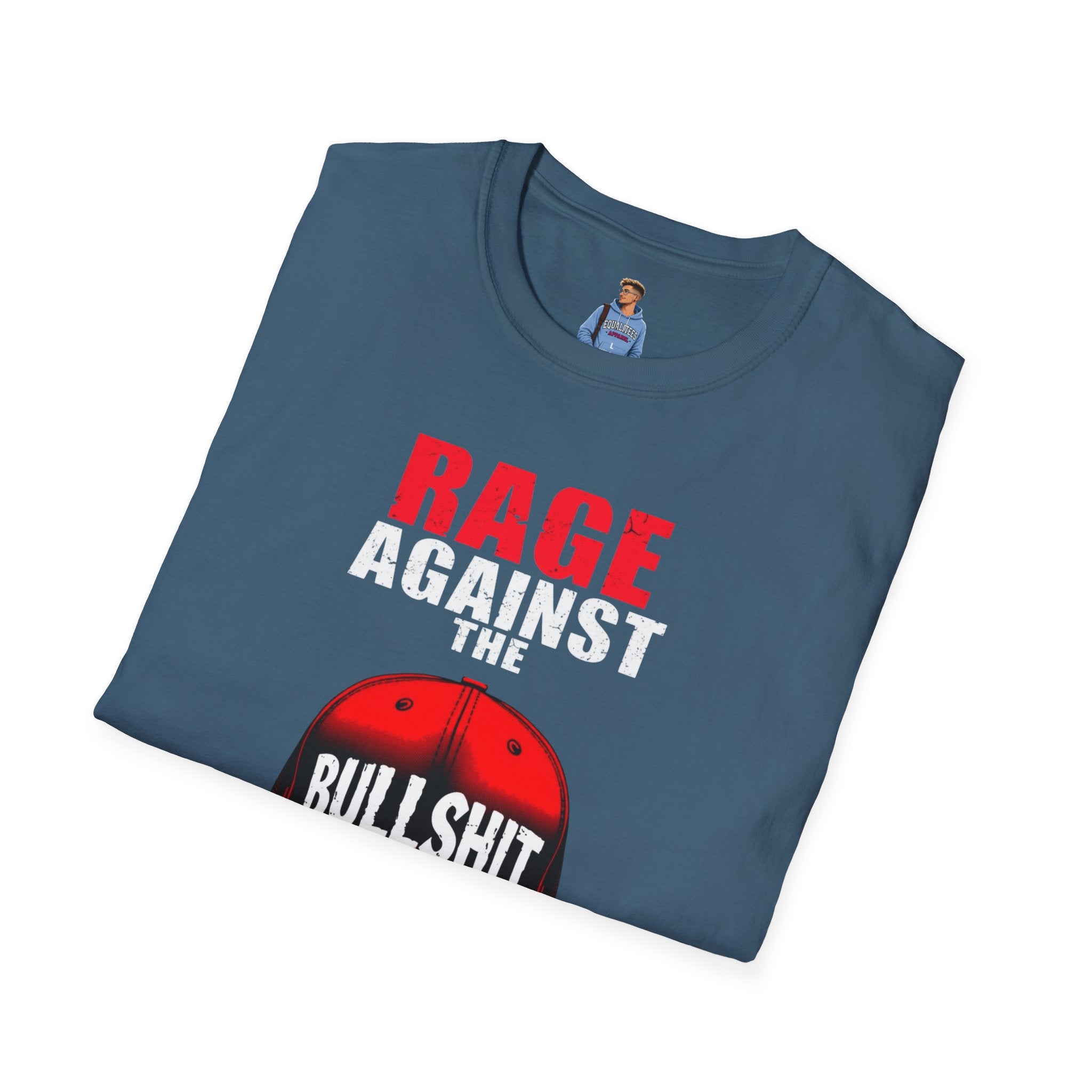 Camiseta unisex Softstyle - Camiseta gráfica "Rage Against the BS"