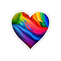 Die-Cut Stickers - Rainbow Heart - EqualiTees.Me
