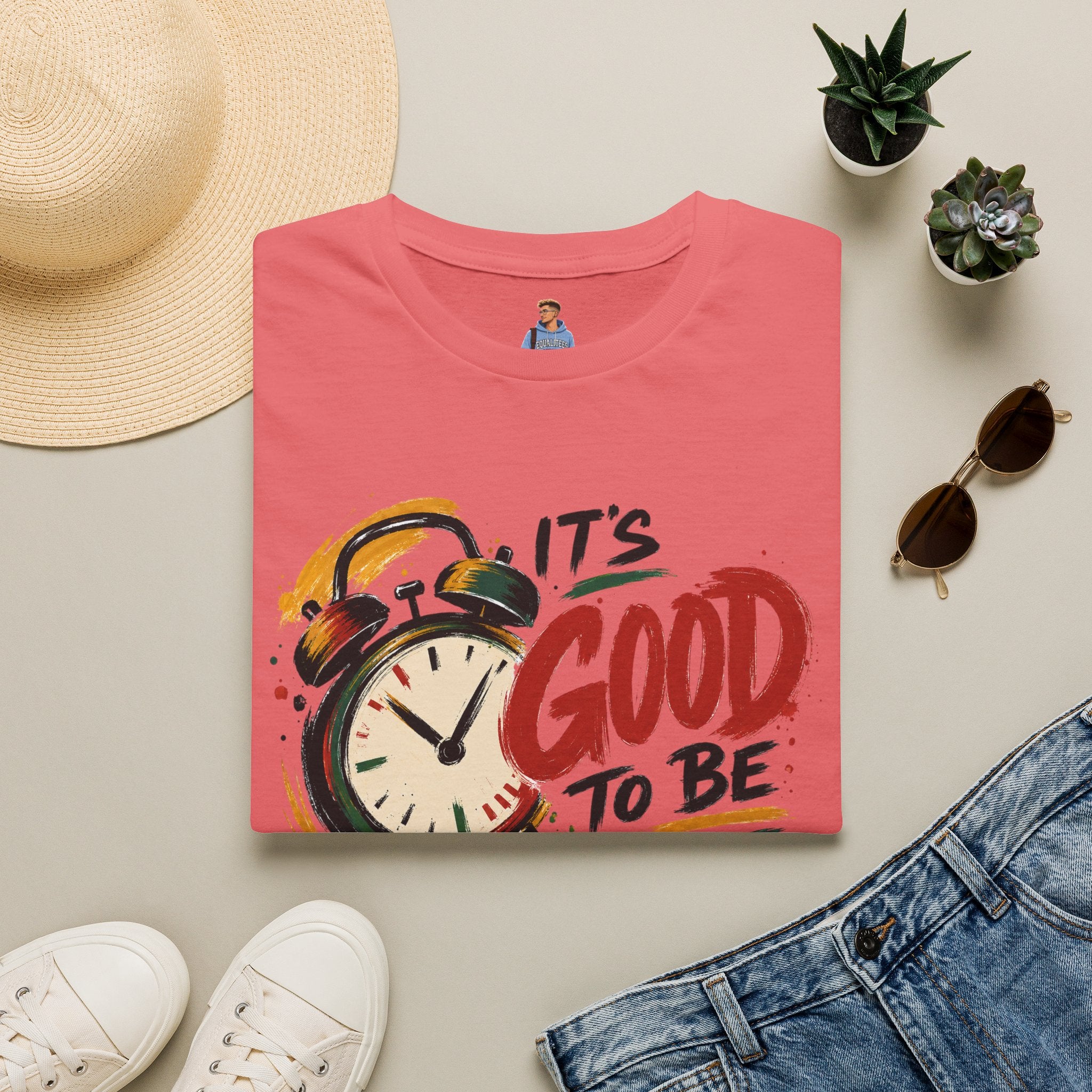 T-Shirt — "It's Good To Be Woke" Graphic Tee (Alarm Clock Design)