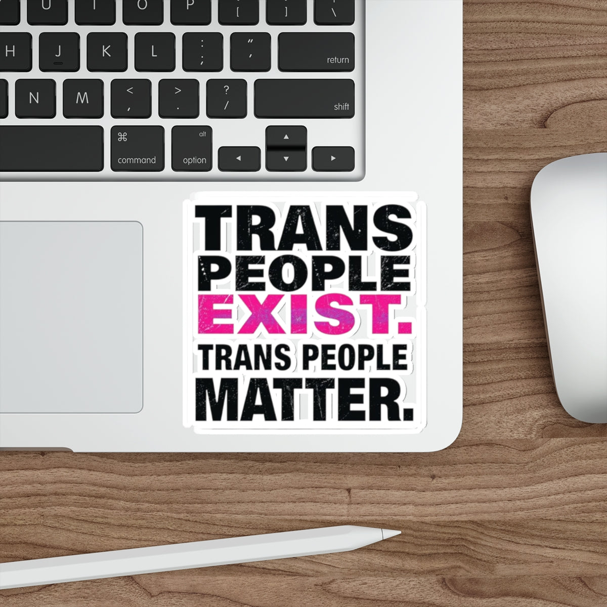 TRANS PEOPLE MATTER Sticker - EqualiTees.Me
