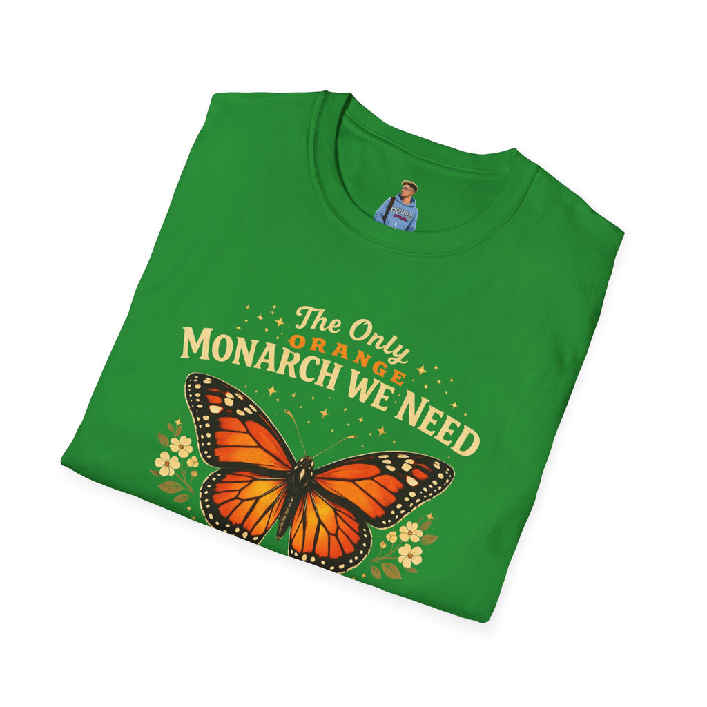 Monarch Butterfly T-Shirt — "The Only Orange Monarch We Need" No Kings Tee