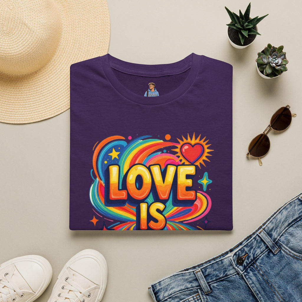 Love Is My Religion Retro Rainbow Graphic T-shirt