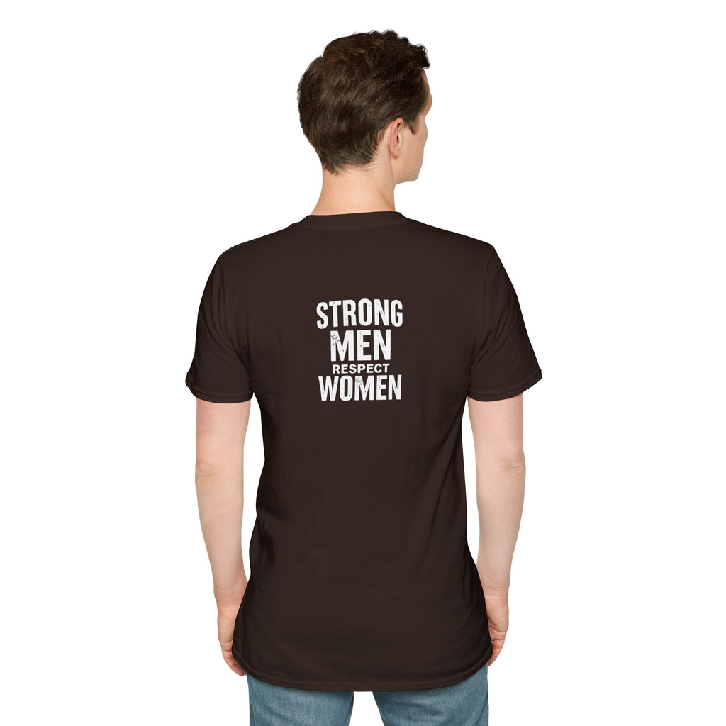 I Am The Bear, Strong Men Respect Women Unisex Softstyle T-Shirt