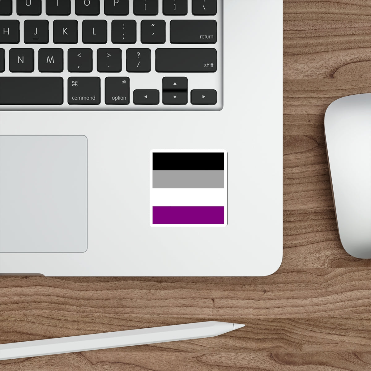 Asexual Pride Flag Die-Cut Sticker - EqualiTees.Me
