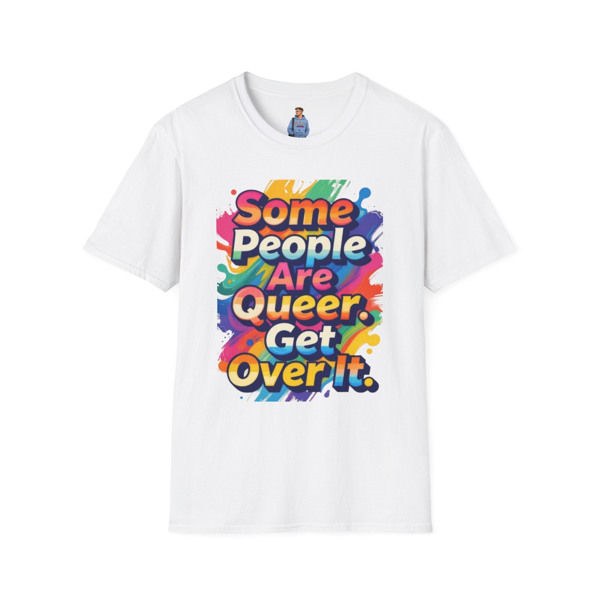 Some People Are Queer T-Shirt Rainbow Graphic