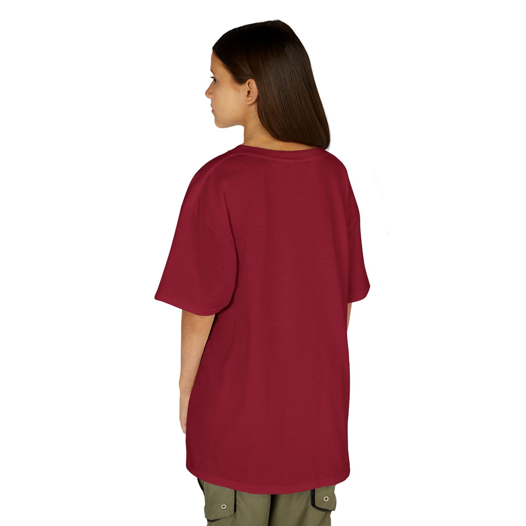 Camiseta de algodón grueso para niños con tigre fractal colorido