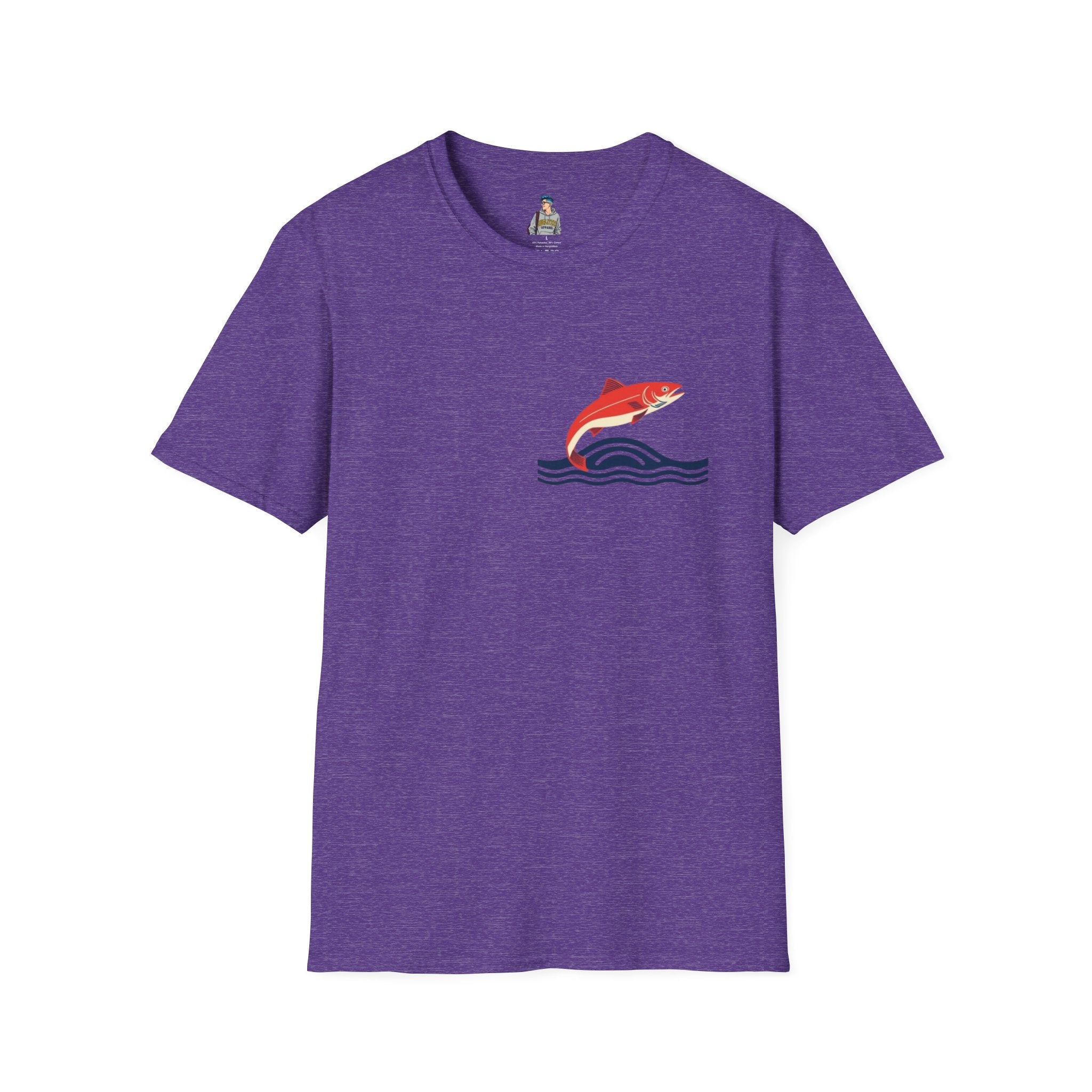 Jumping Salmon Native Pride Softstyle Unisex T-shirt