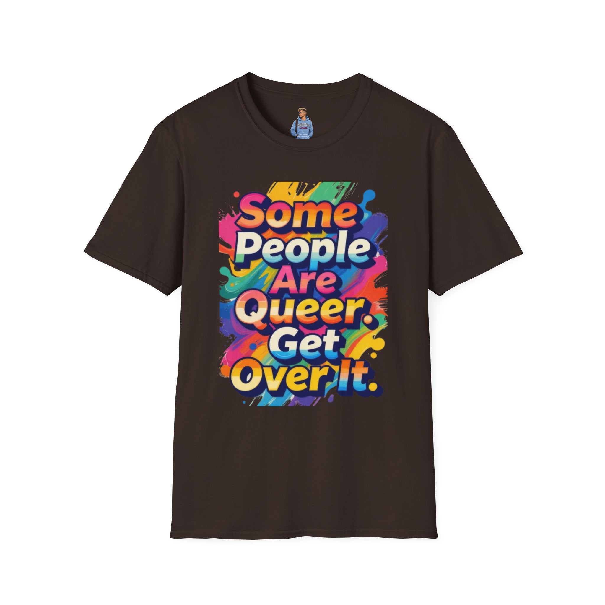 Some People Are Queer T-Shirt Rainbow Graphic