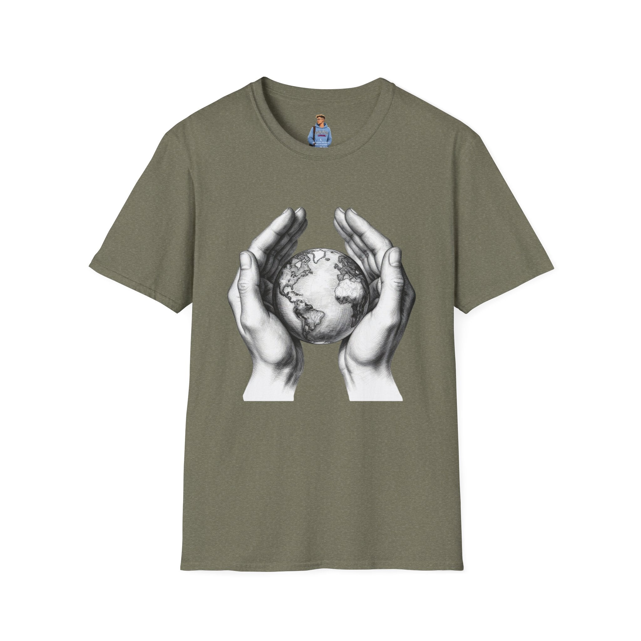 Earth in Your Hands T-Shirt — Protect the Planet Graphic Tee