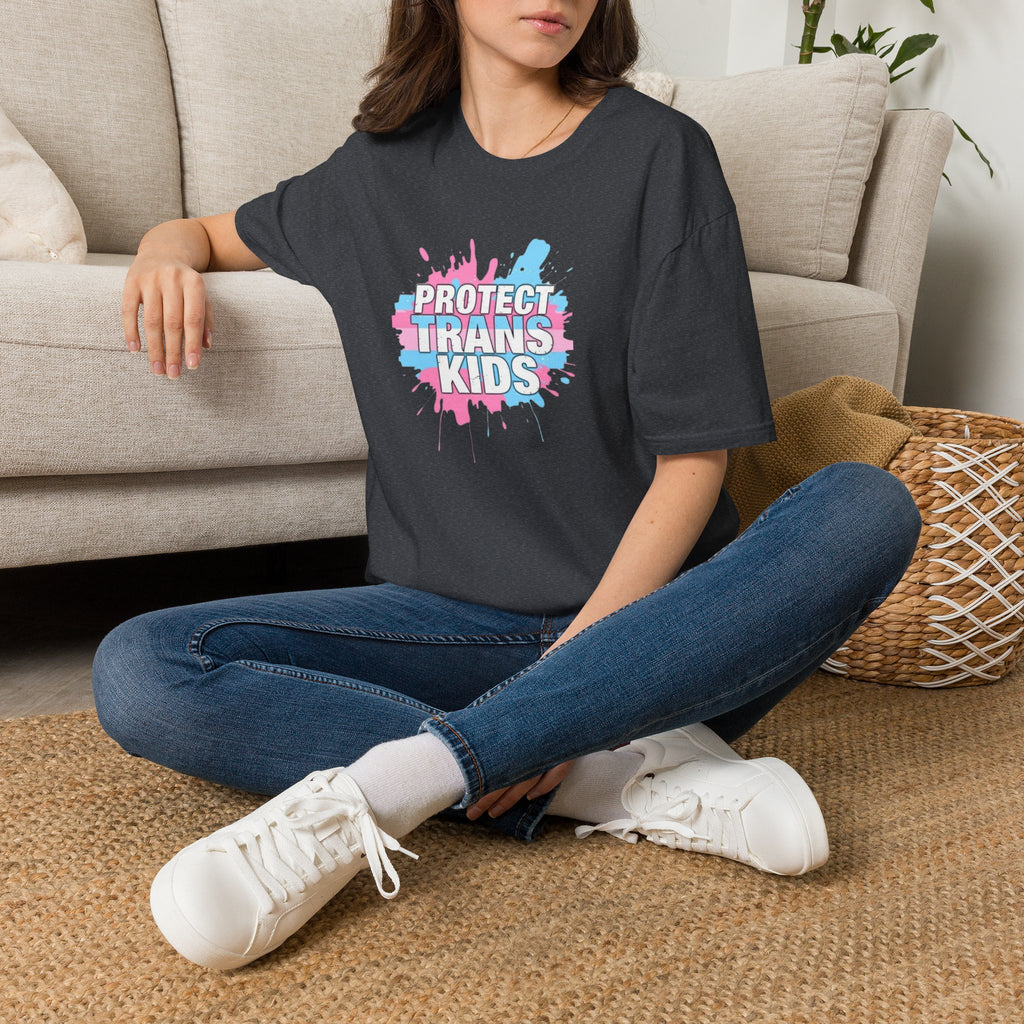 Camiseta unisex infantil "Protect Trans" - Ropa de apoyo LGBTQ+