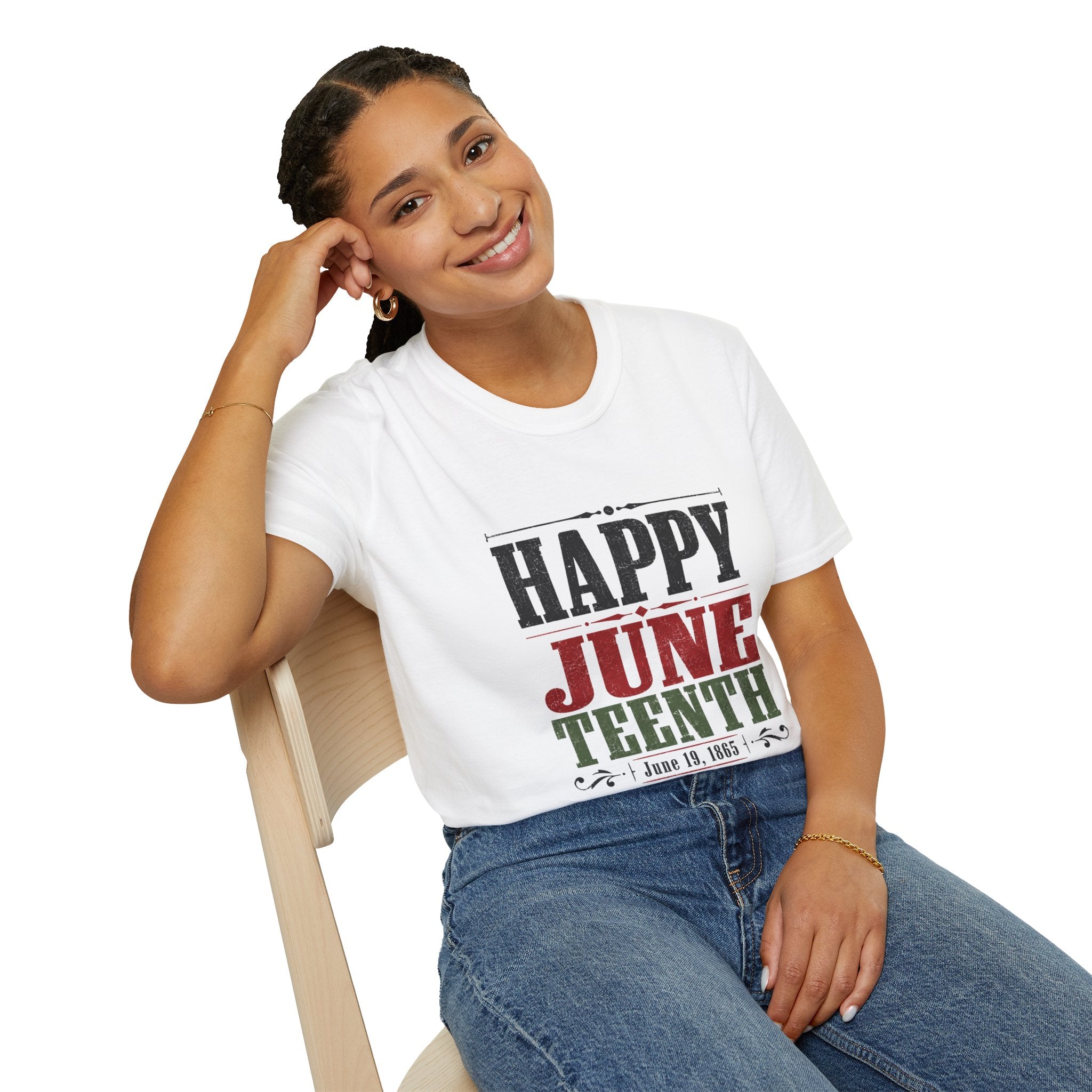 Juneteenth T-Shirt — "Happy Juneteenth" Celebration Tee