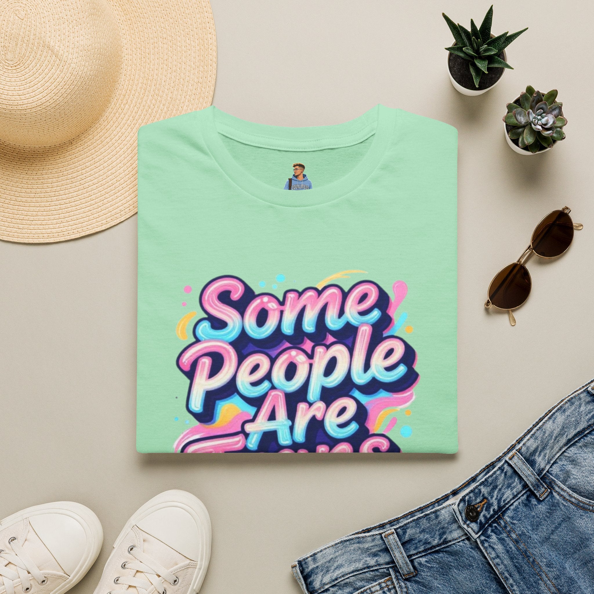 Some People are Trans T-Shirt — "Some People Are Trans. Get Over It." Colorful Pride Tee