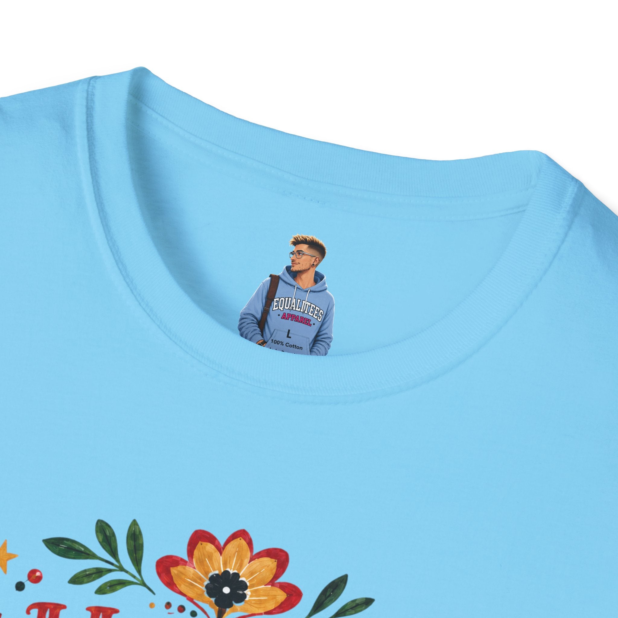 Juneteenth T-Shirt — "Happy Juneteenth" Floral Celebration Tee