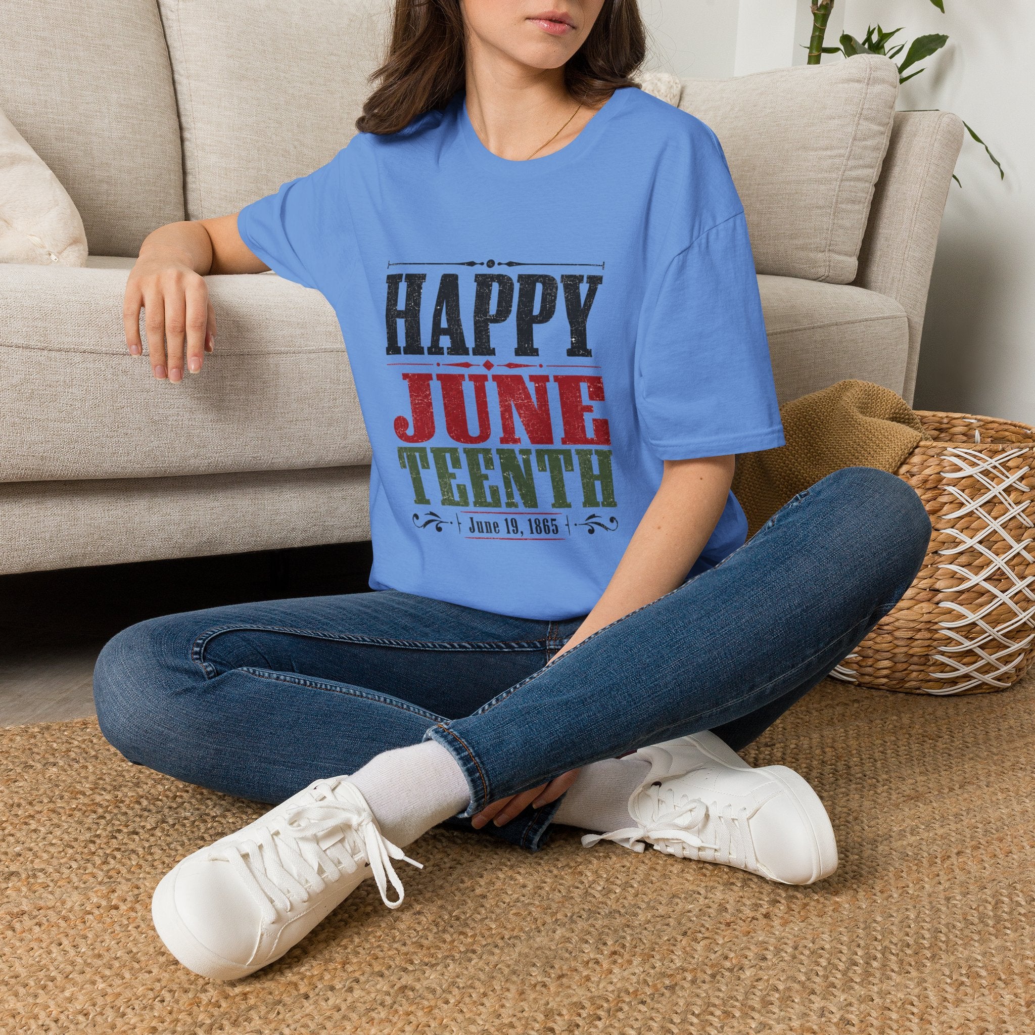 Juneteenth T-Shirt — "Happy Juneteenth" Celebration Tee