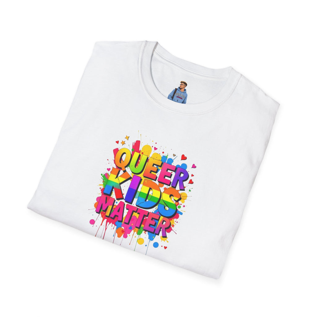 Queer Kids Matter Unisex Softstyle T-Shirt - Celebrate Inclusivity & Pride