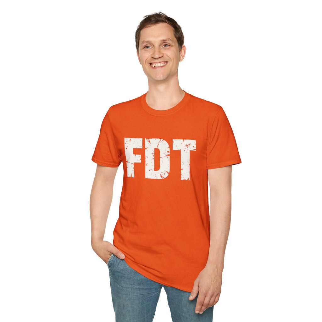 FDT Political Protest Distressed Graphic T-Shirt