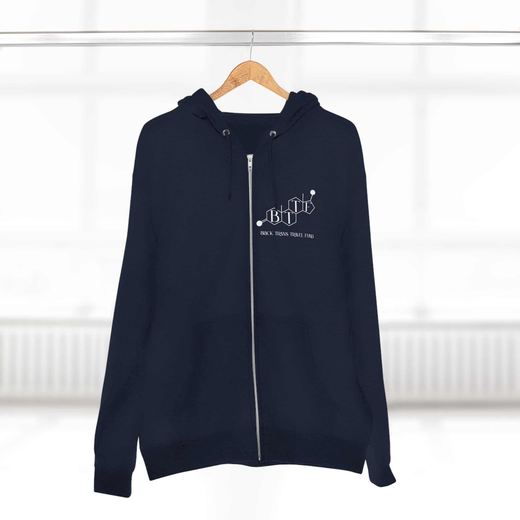BTTF - Black Trans Travel Fund Unisex Zip-Up Hoodie