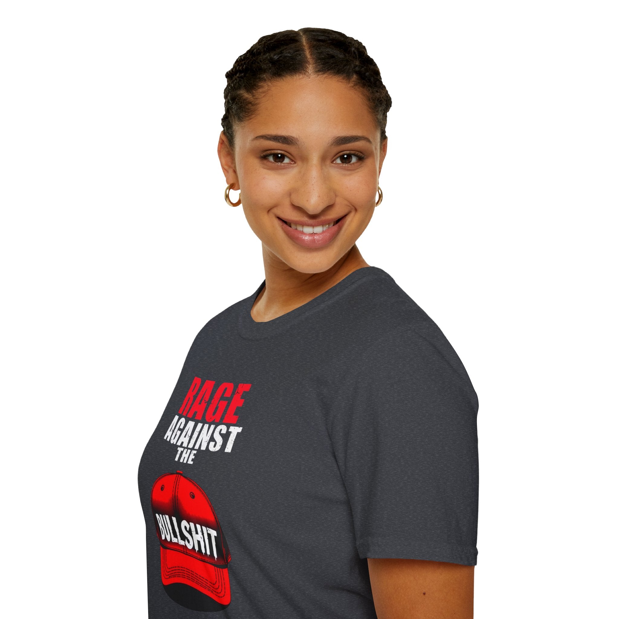 Camiseta unisex Softstyle - Camiseta gráfica "Rage Against the BS"