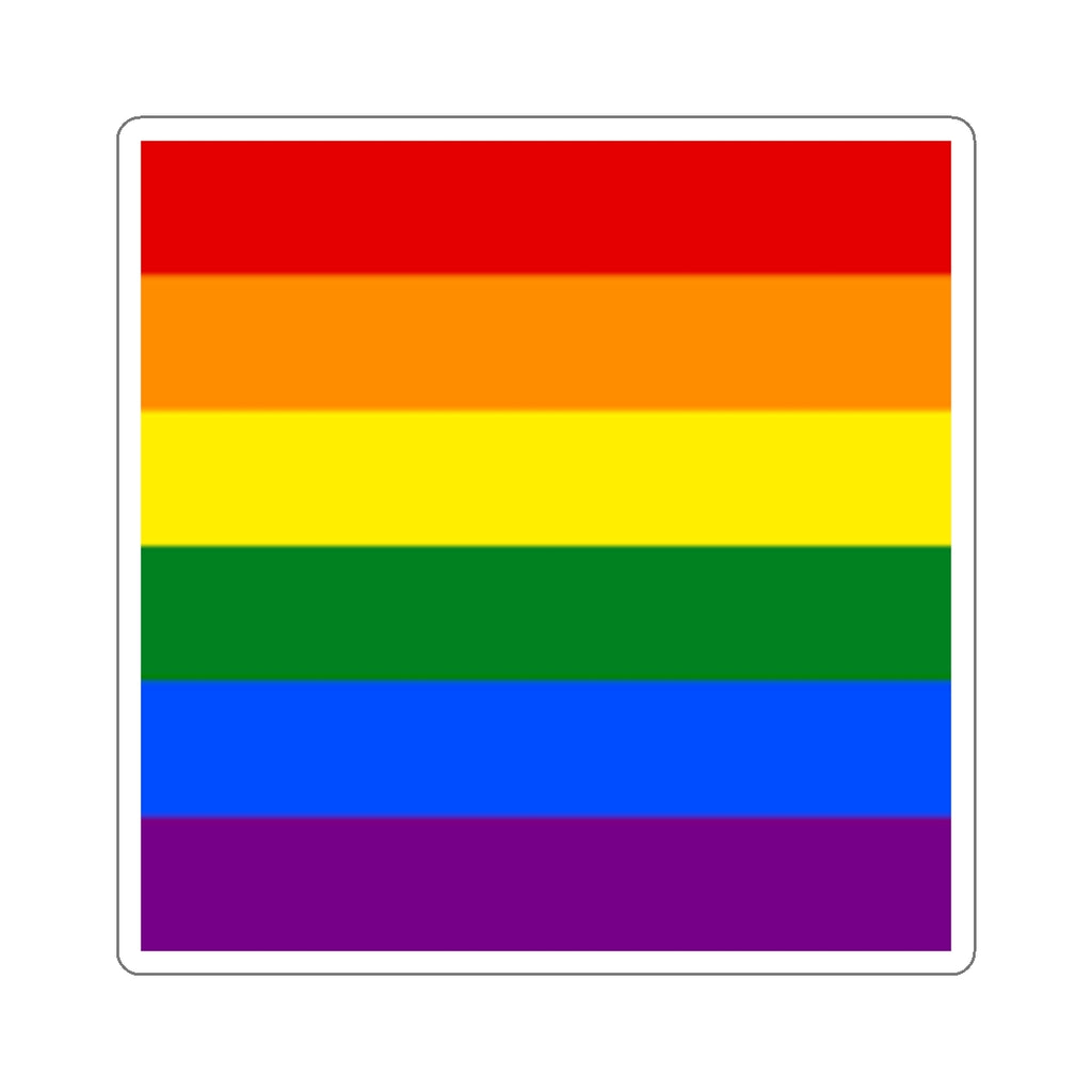 Die-Cut Stickers - Rainbow Flag - EqualiTees.Me