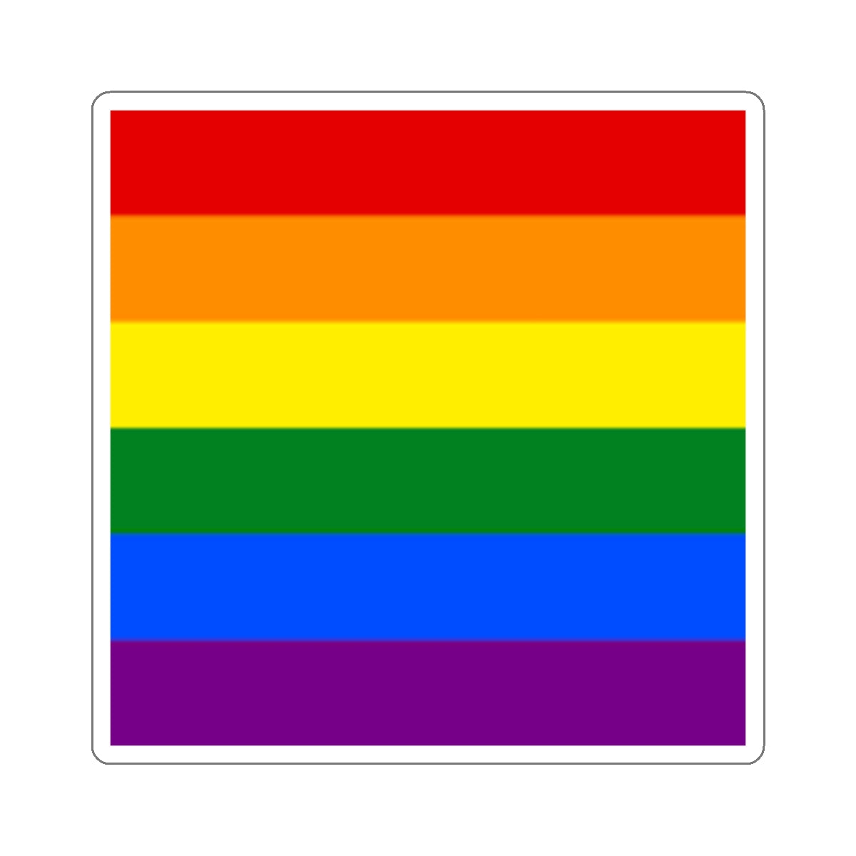Die-Cut Stickers - Rainbow Flag - EqualiTees.Me