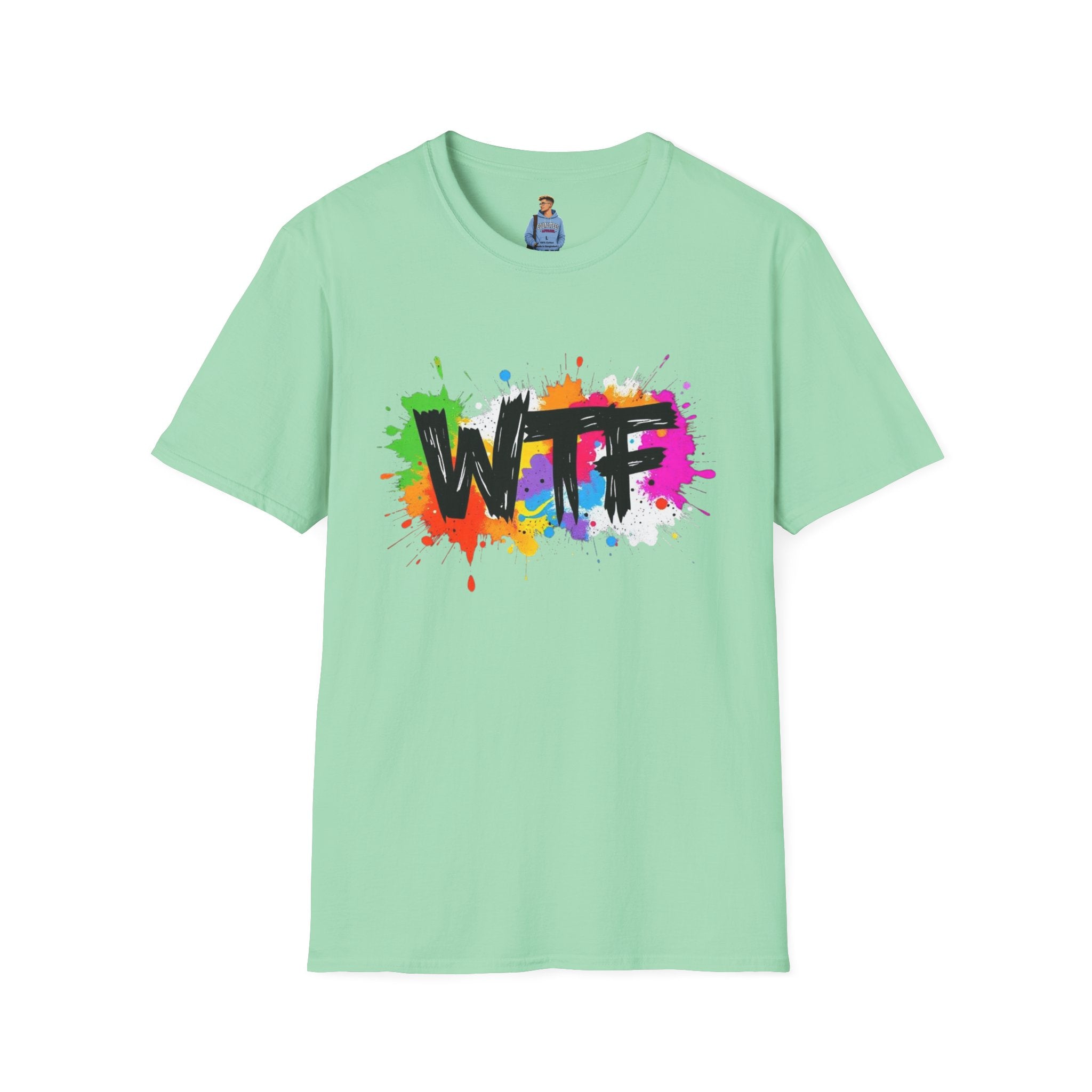 Bold Rainbow WTF Color Splash T-Shirt