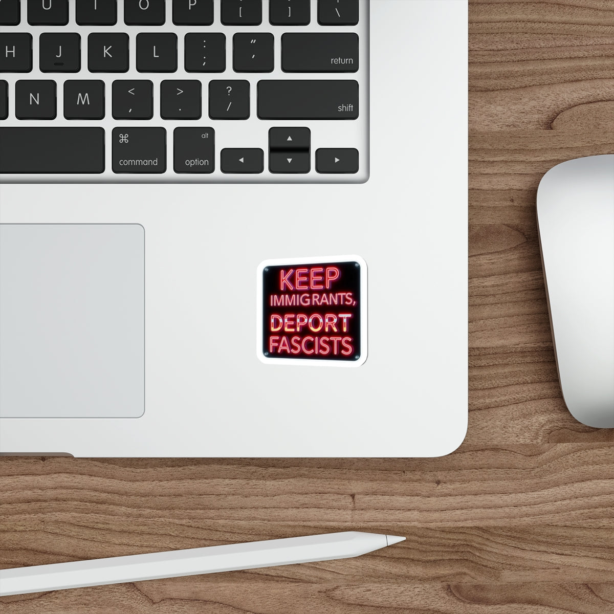 Keep Immigrants Deport Fascists Sticker - EqualiTees.Me