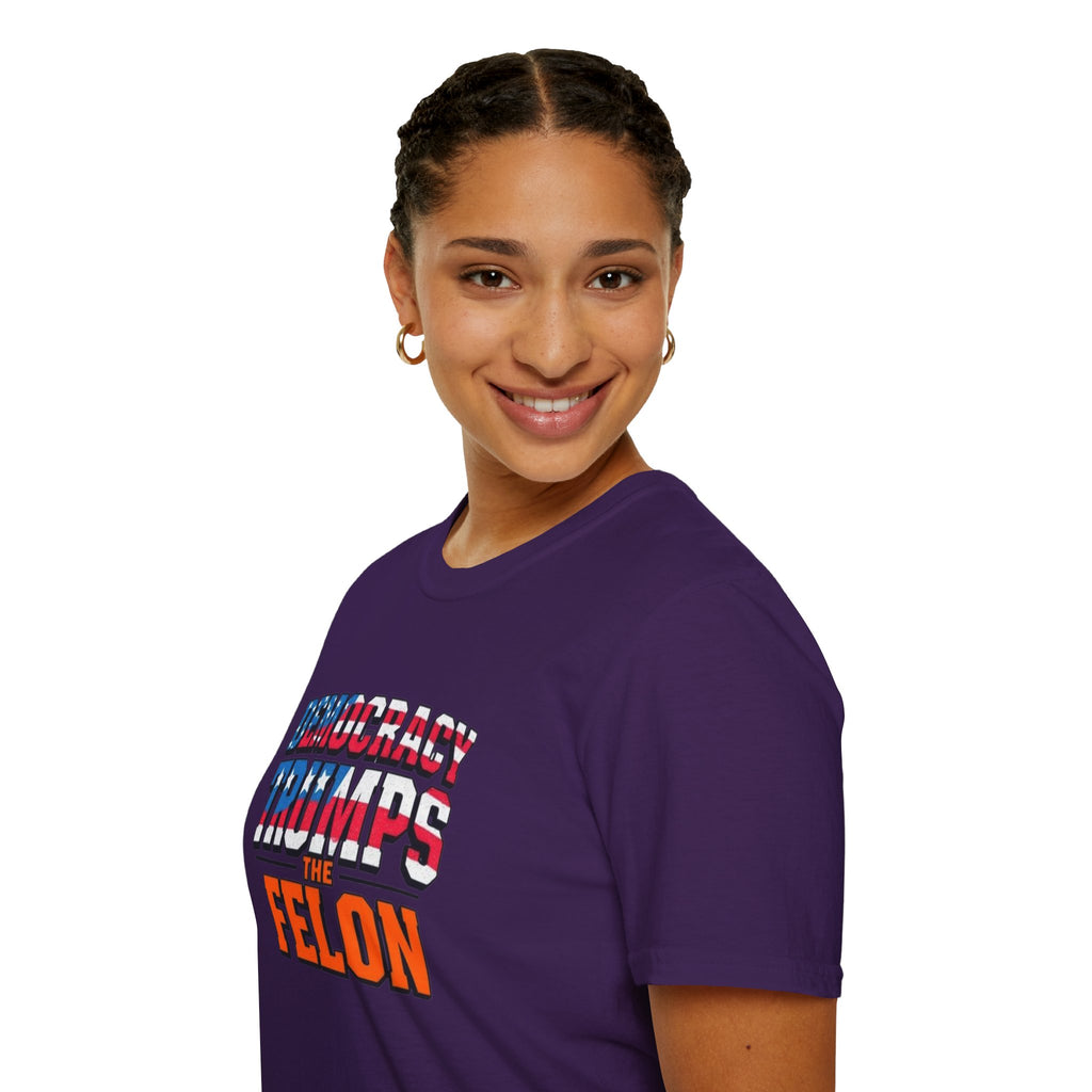 Democracy Trumps the Felon Graphic Tee