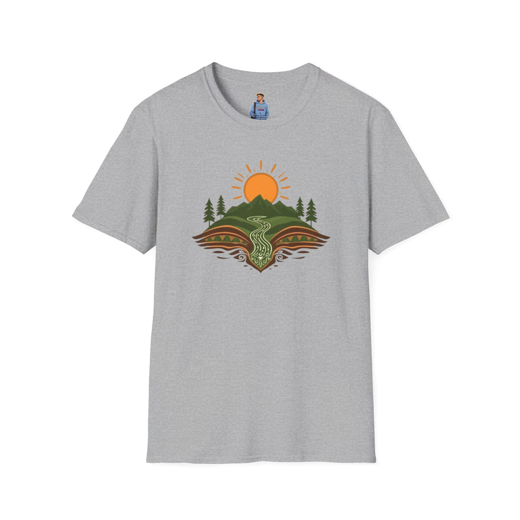 Mountain Scene Unisex Softstyle T-shirt