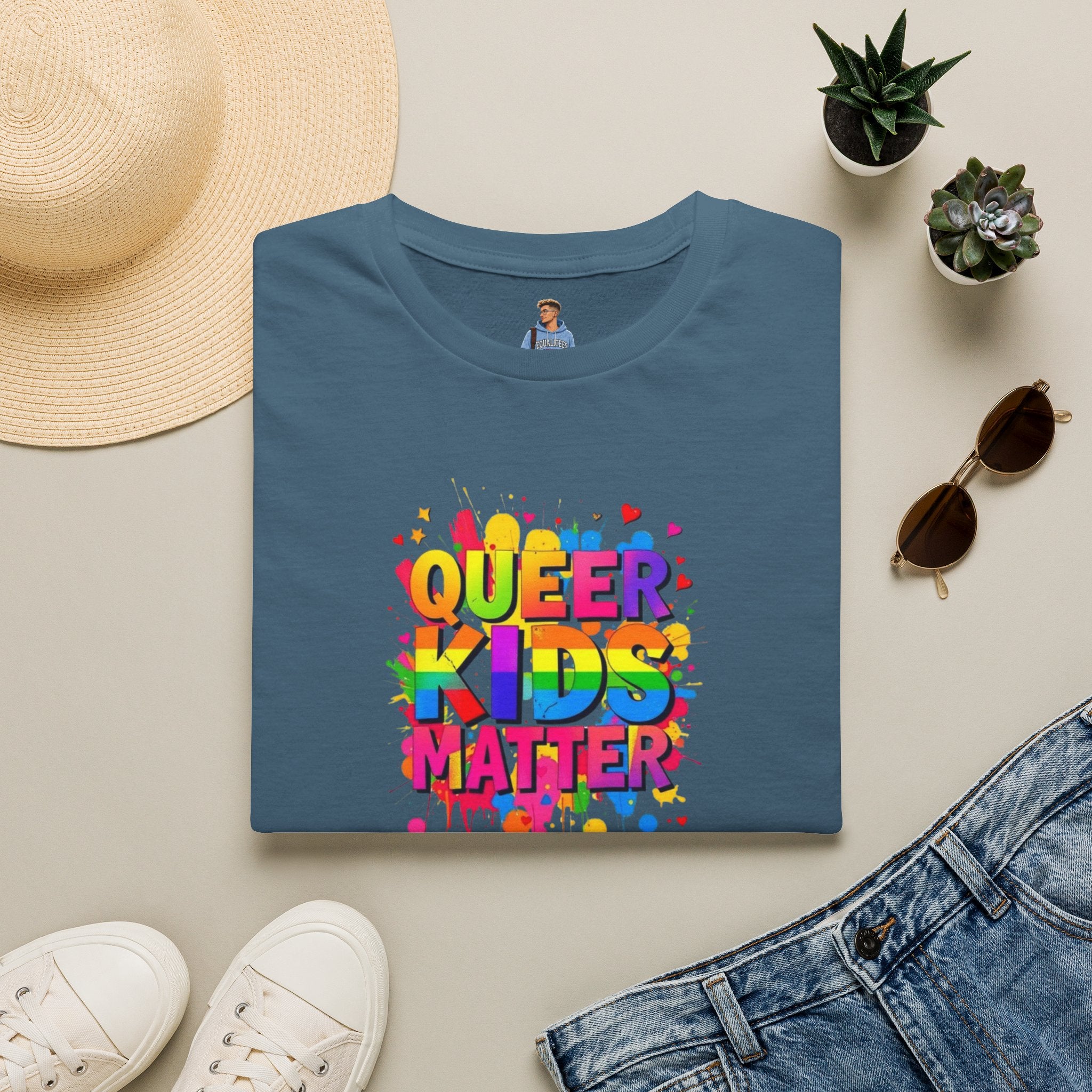 Queer Kids Matter Unisex Softstyle T-Shirt - Celebrate Inclusivity & Pride