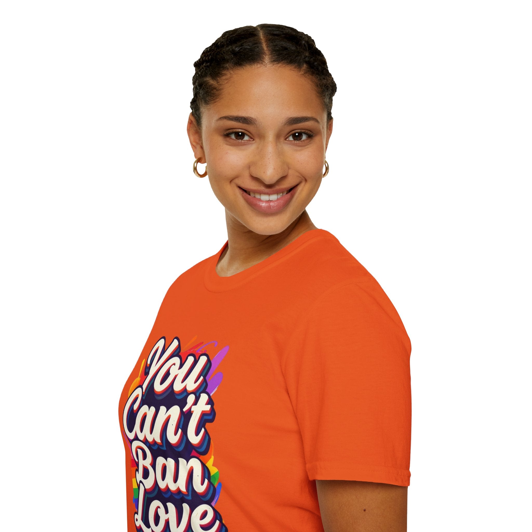 You Can't Ban Love T‑Shirt — Rainbow LGBTQ+ Pride Graphic Tee