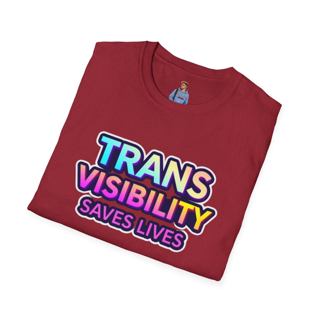 Trans Visibility Saves Lives Statement T-shirt