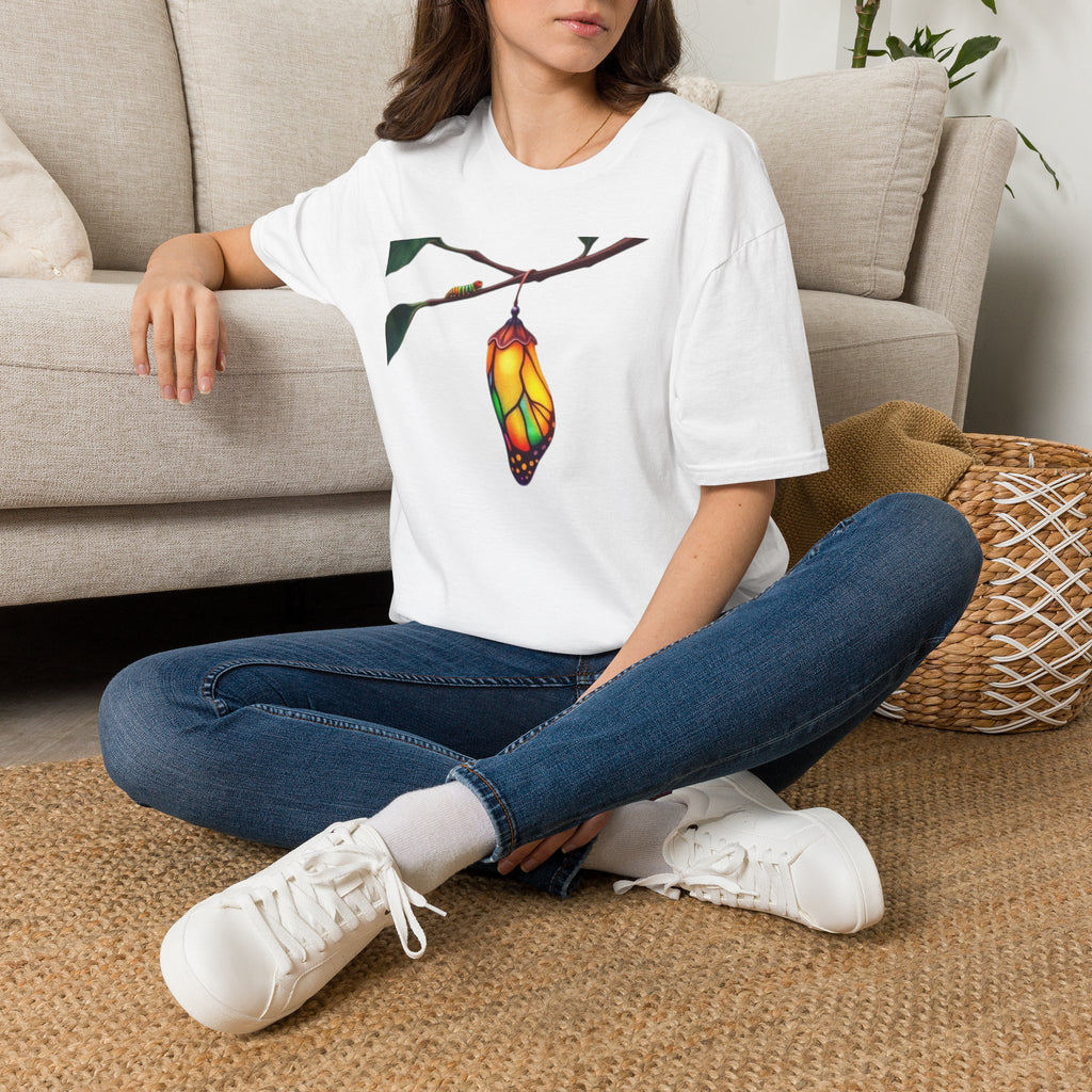 Rainbow Butterfly Cocoon Pride T-Shirt