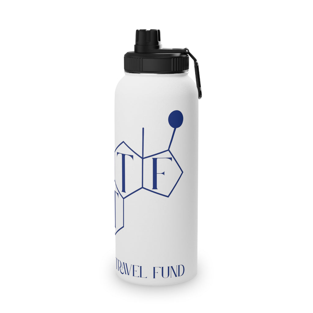 BTTF - Black Trans Travel Fund Logo Stainless Steel Sports Water Bottle