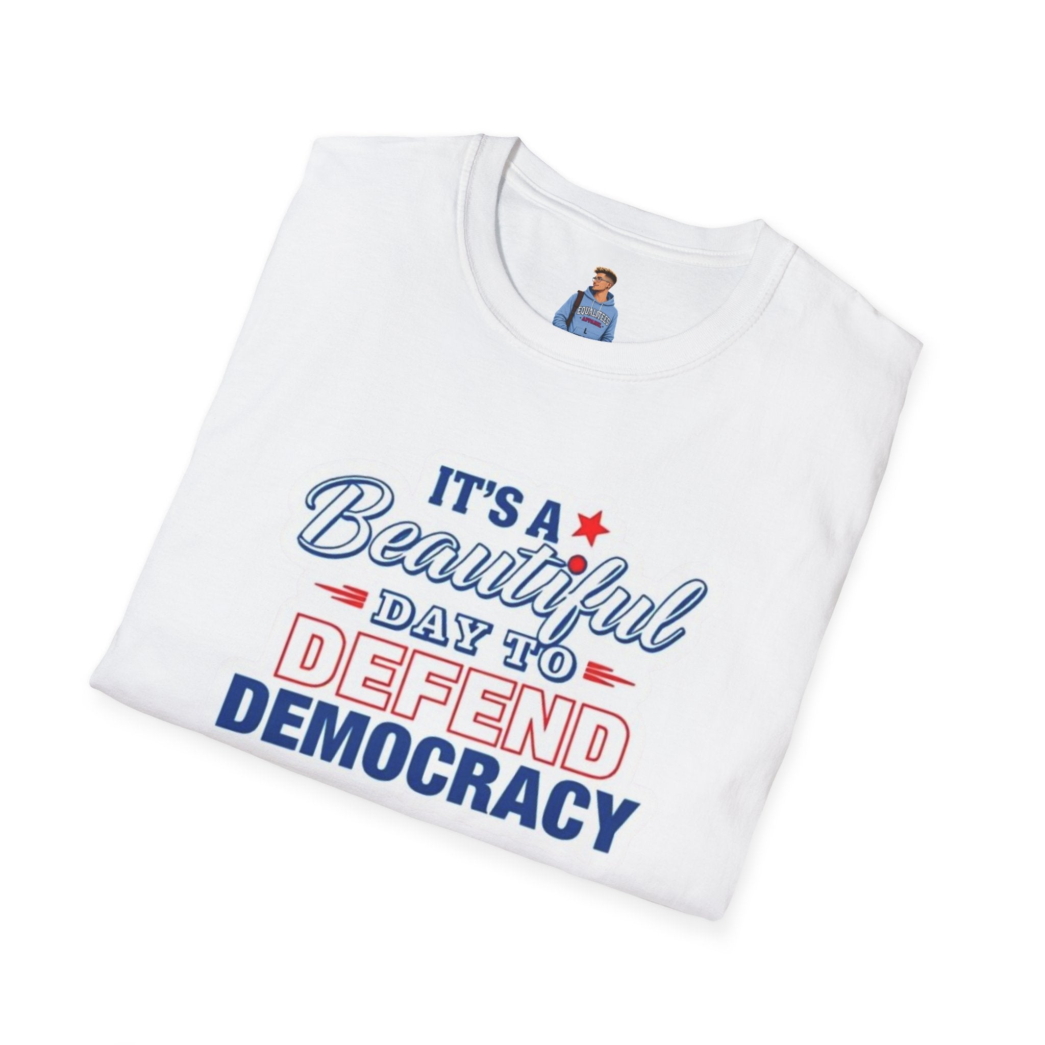 Camiseta unisex suave "Defend Democracy": perfecta para el activismo y el uso diario.