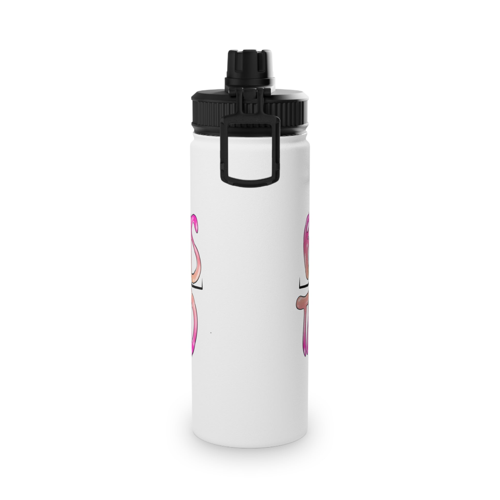 BTTF - Black Trans Travel Fund Logo Stainless Steel Sports Water Bottle