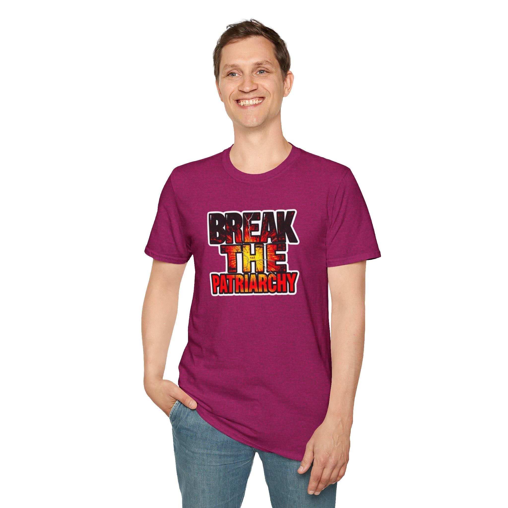 Camiseta unisex de estilo suave "Romper el patriarcado": prendas de empoderamiento para el cambio social
