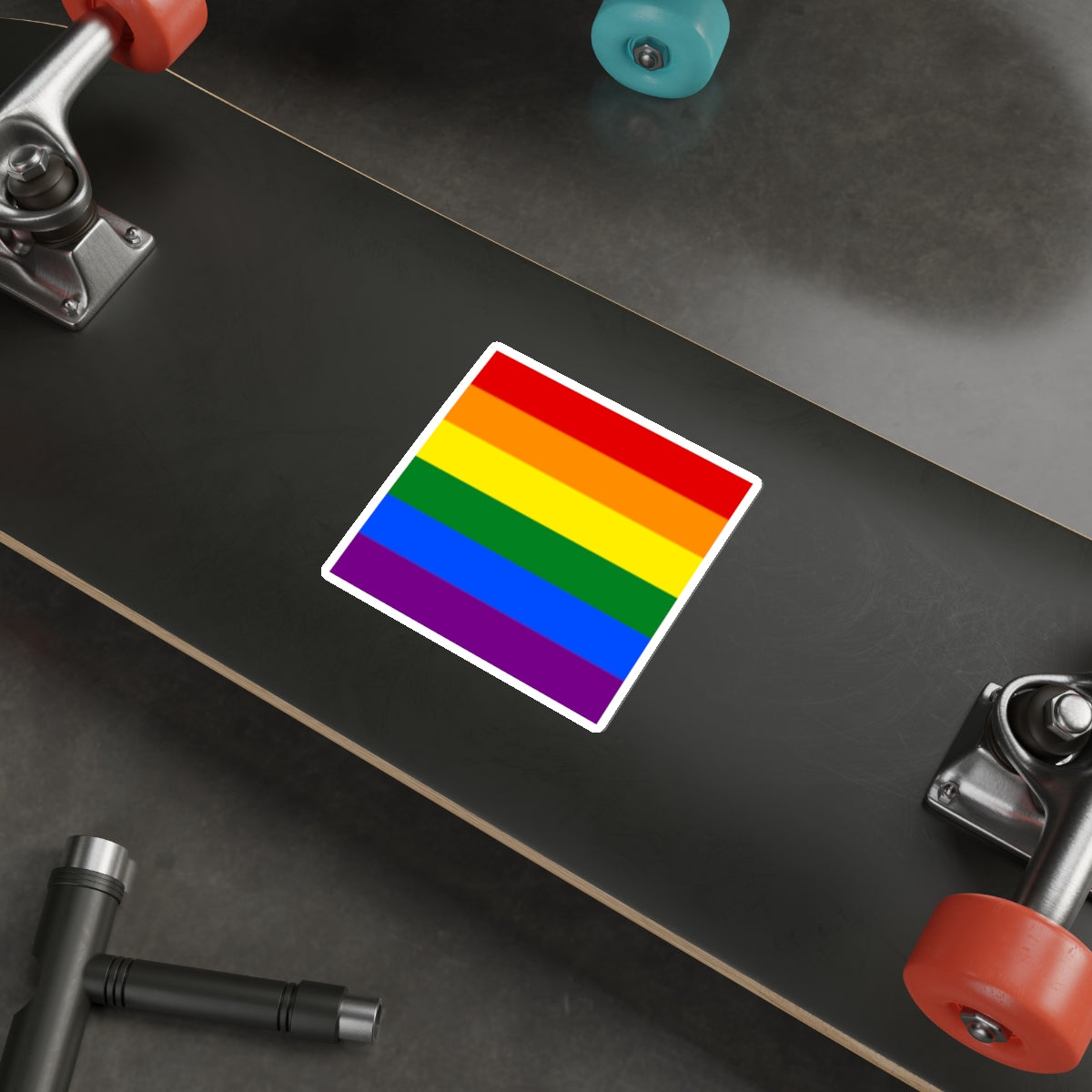 Die-Cut Stickers - Rainbow Flag - EqualiTees.Me