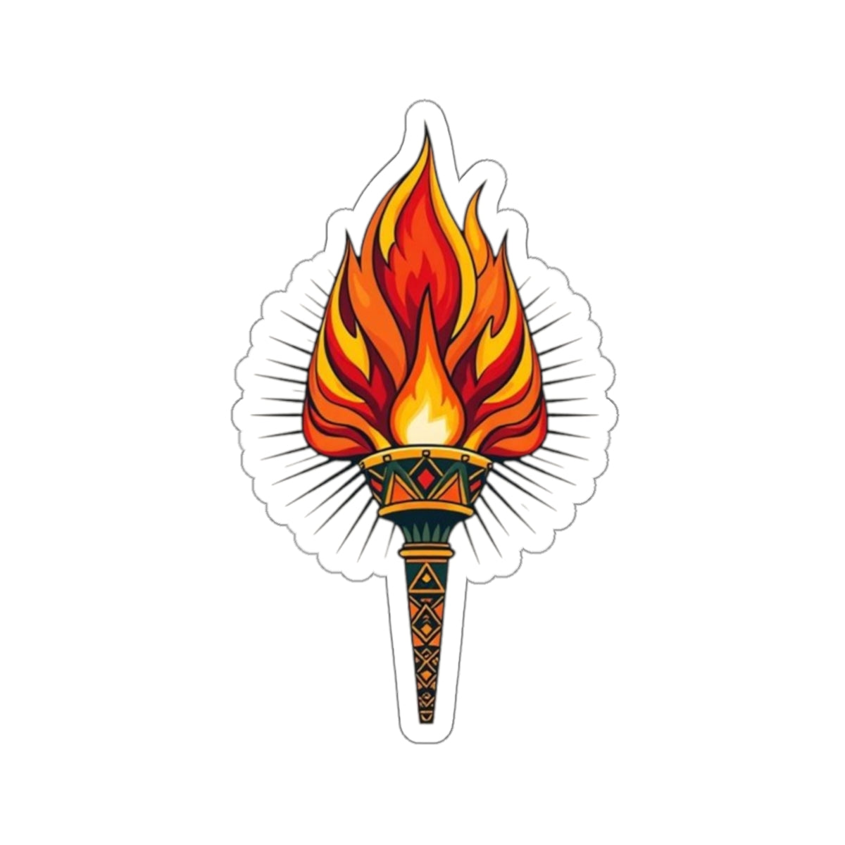 Die-Cut Stickers - Torch of Enlightenment - EqualiTees.Me
