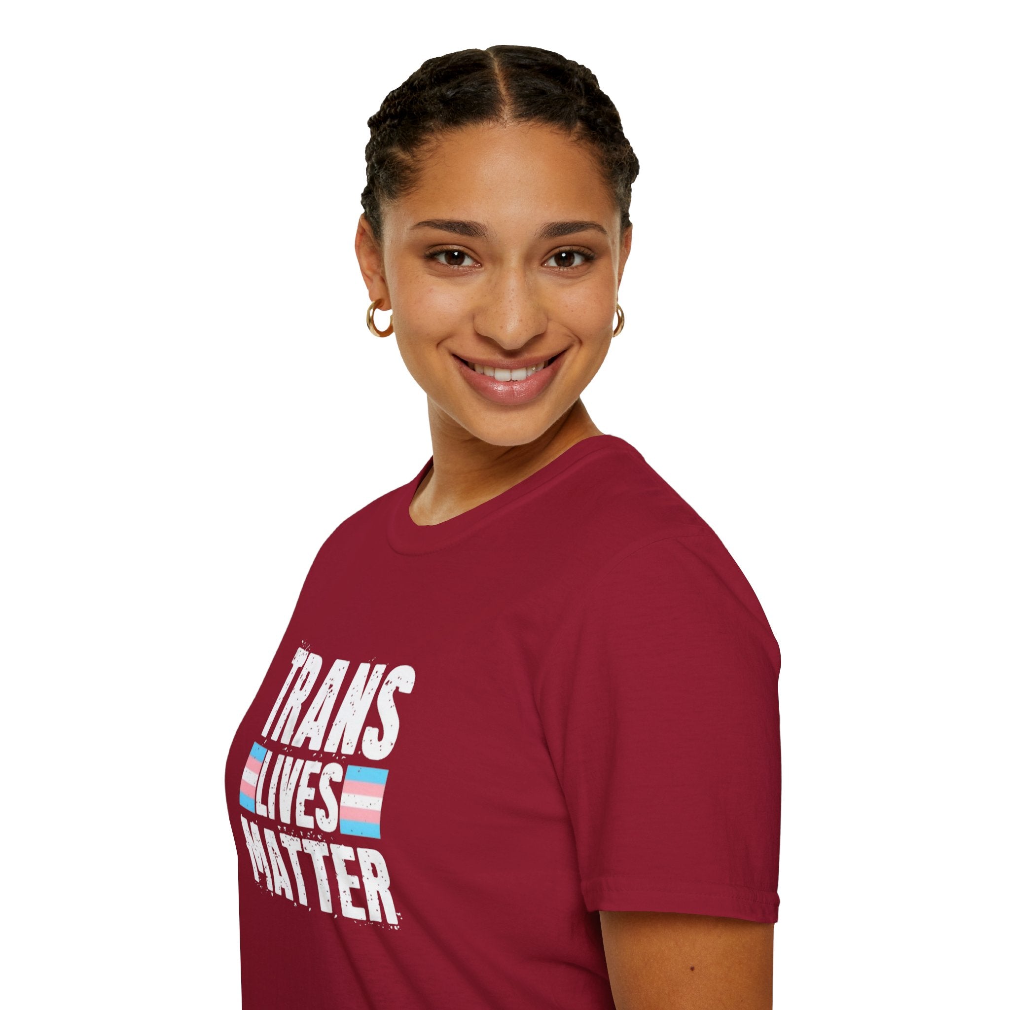 Trans Lives Matter Unisex Softstyle T-Shirt - Support LGBTQ+ Rights