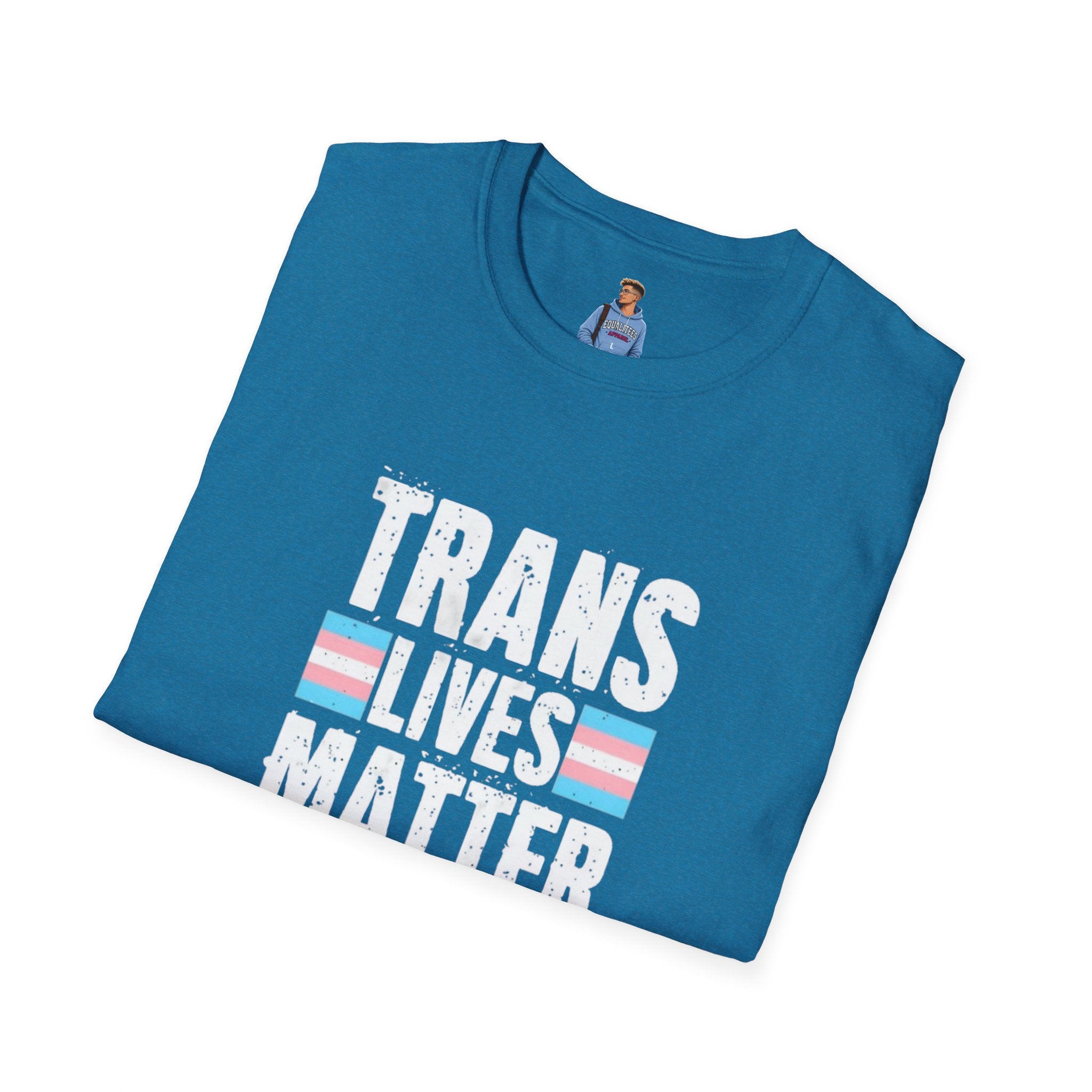Trans Lives Matter Unisex Softstyle T-Shirt - Support LGBTQ+ Rights