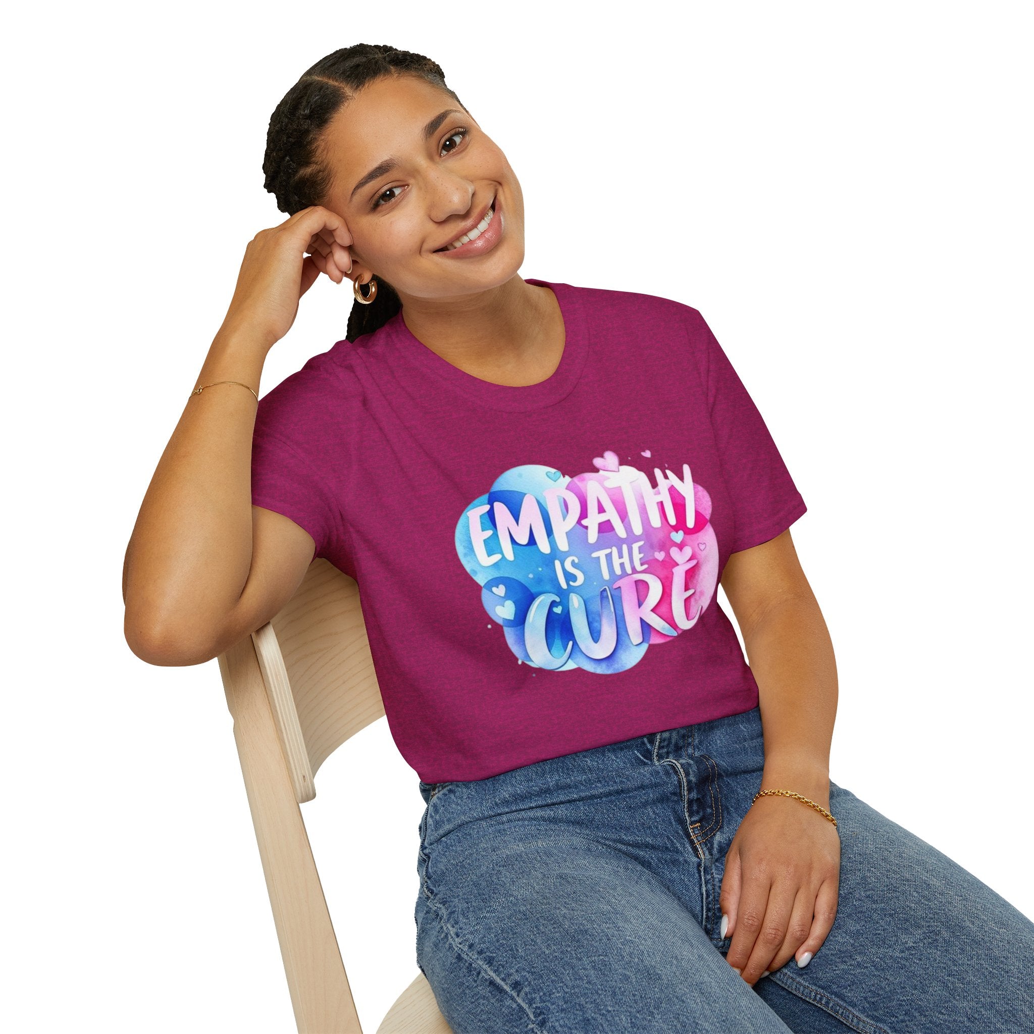 Empathy is the Cure Unisex Softstyle T-Shirt - Comfortable and Inspirational Tee for Everyday Wear