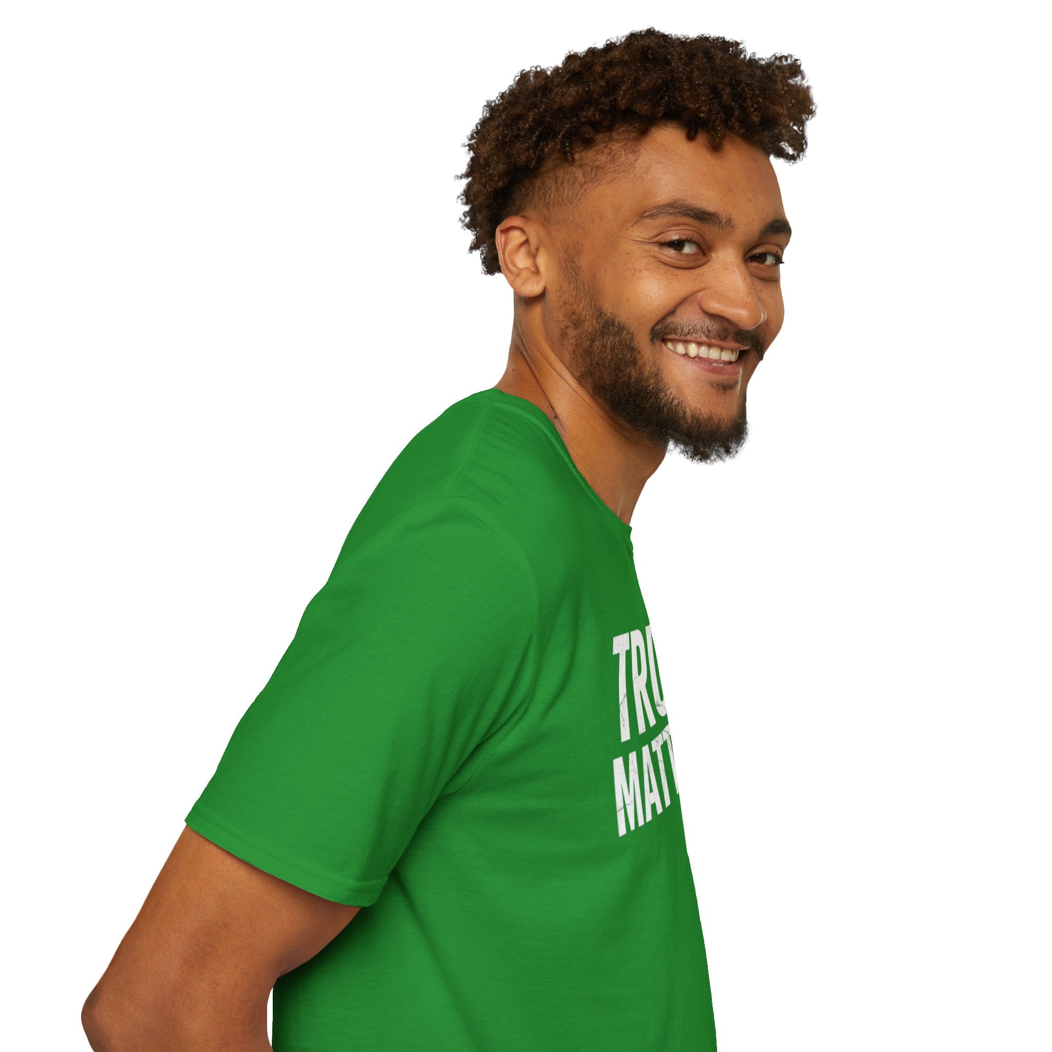 Camiseta unisex de estilo suave: camiseta con el lema "La verdad importa", ideal para activistas y uso diario.
