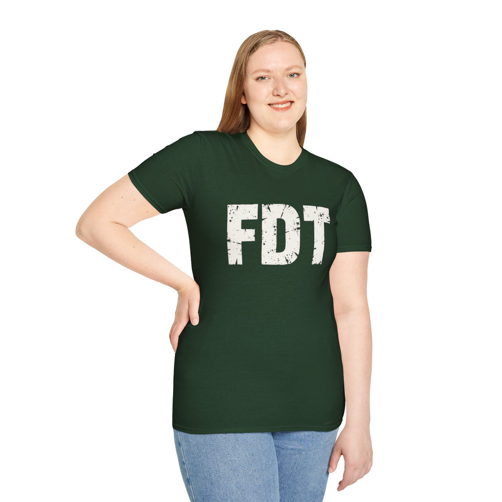 FDT Political Protest Distressed Graphic T-Shirt