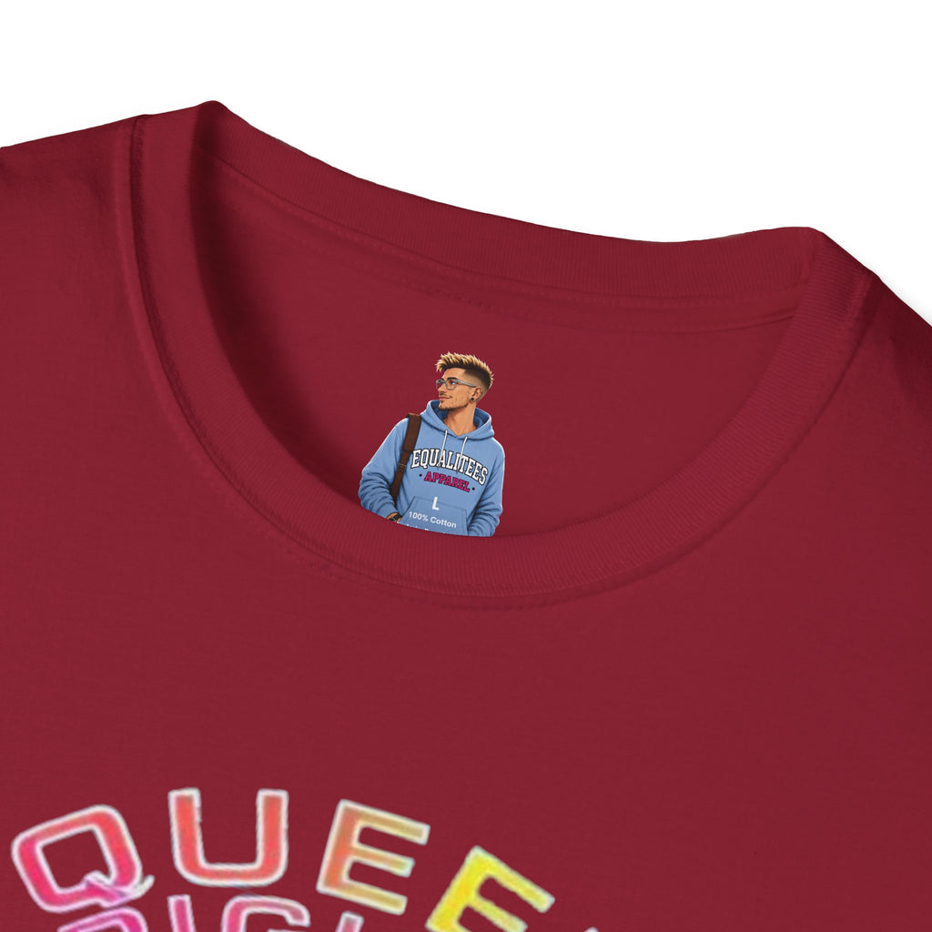 Unisex Softstyle T-Shirt - Queer Rights Are Human Rights Statement Tee