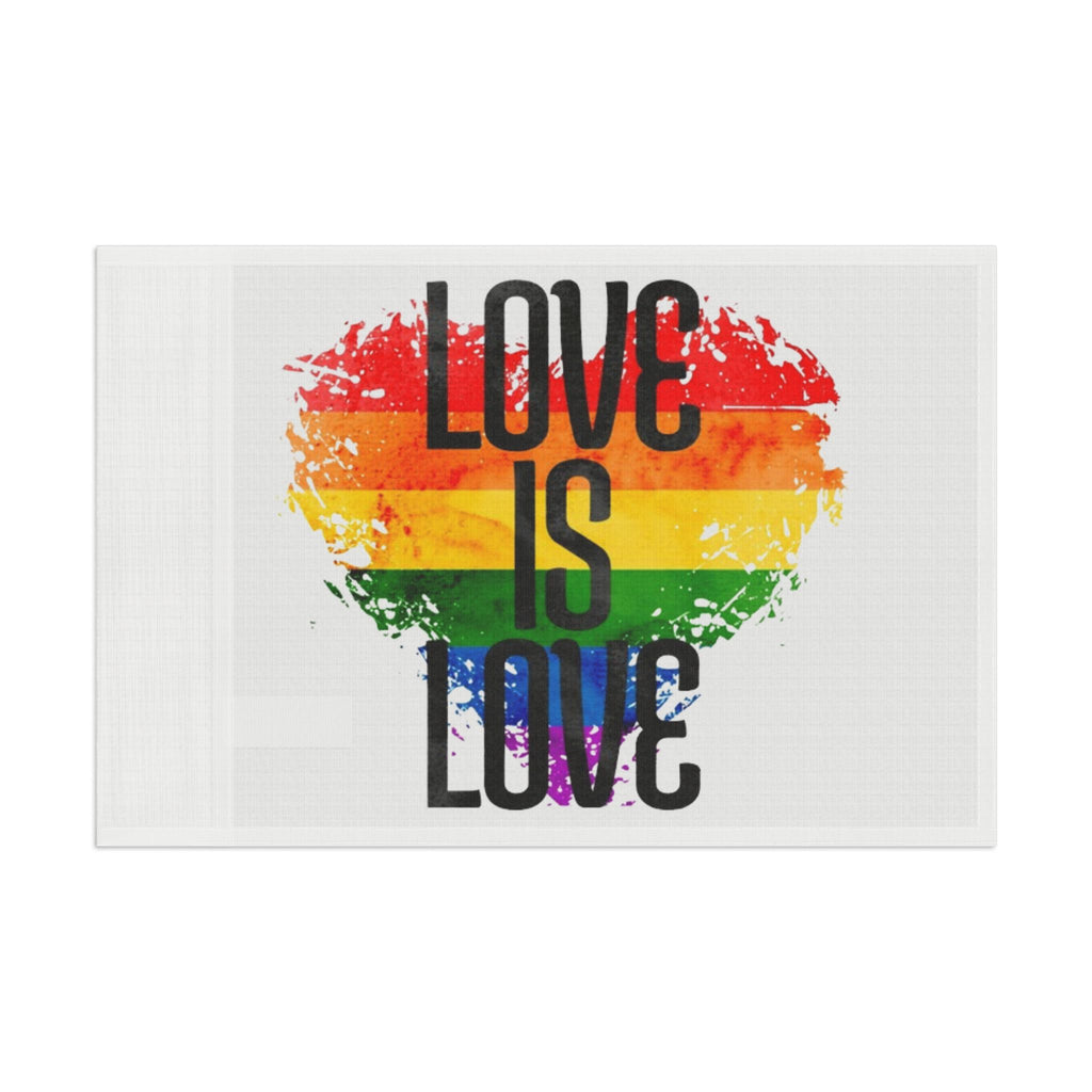 Love is Love Pride Flag - Aesthetic LGBTQ+ Banner for Celebration & Home Decor - EqualiTees.Me