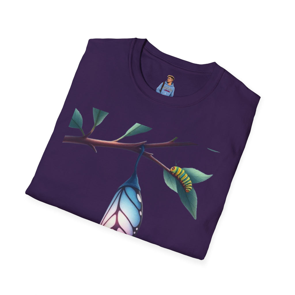 Trans Caterpillar to Butterfly Graphic T-Shirt